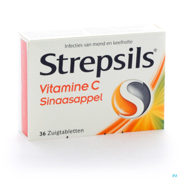STREPSILS VIT C ORANGE 36 PAST