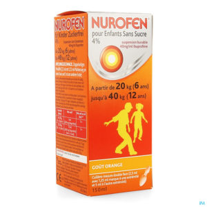 NUROFEN ENF SS SUCRE 4% ORANGE SIR 150ML