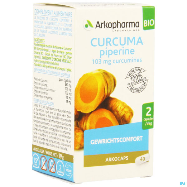 ARKOGELULES CURCUMA BIO 40 CAPS