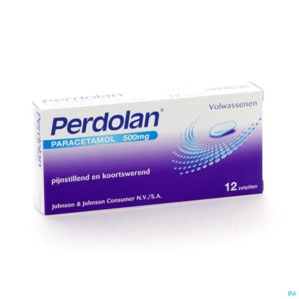 PERDOLAN AD 500 MG 12 SUPP         96147