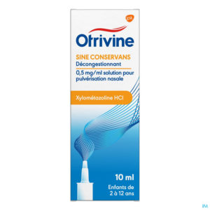 OTRIVINE SINE CONSERVANS 0,5 MG/ML 10 ML