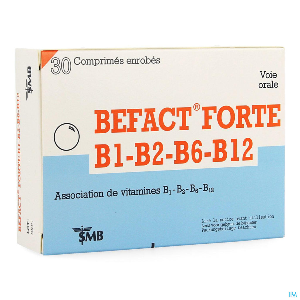BEFACT FORTE B1 B2 B6 B12 30 DRG Pharmacie Online