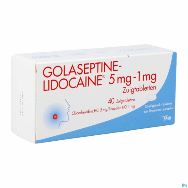 GOLASEPTINE LIDOC 5 MG + 1 MG 40 CPR