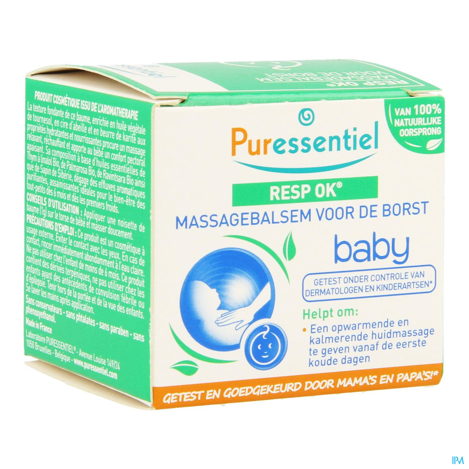 Puressentiel - Resp OK Baby Pectoral Massage Balm 30ml