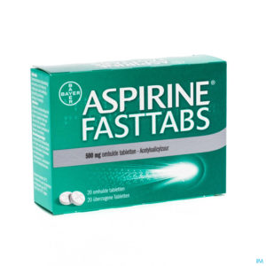 ASPIRINE FASTTAPS 500 MG 20 CPR