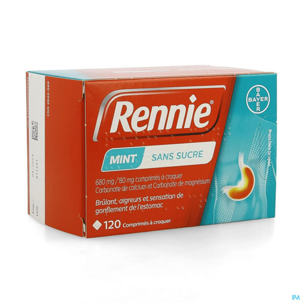 RENNIE MINT SANS SUCRE 120 CPR CROQ