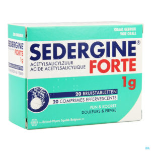 SEDERGINE FORTE 1 G 20 CPR EFF