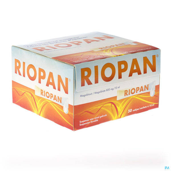 RIOPAN SUSP BUV 800 MG 50 SACH 10 ML