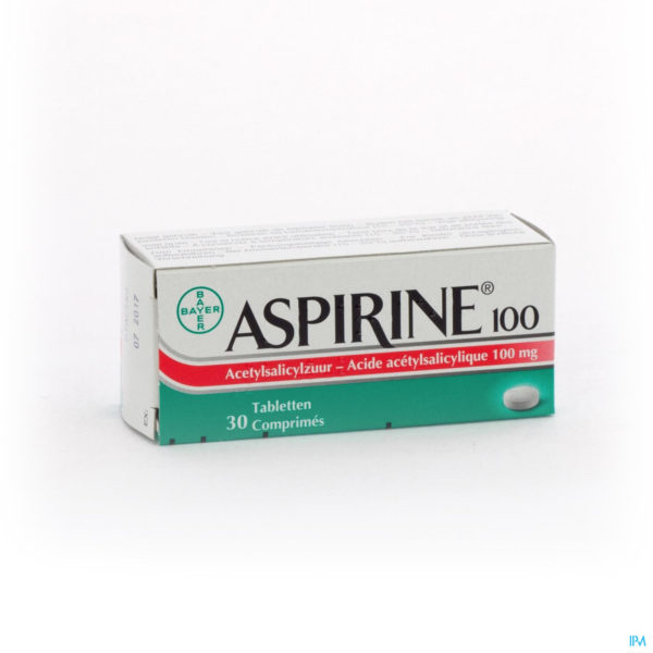 ASPIRINE 100 MG 30 CPR