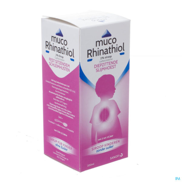 MUCORHINATHIOL ENF SS SUCRE 2% SIR 200ML