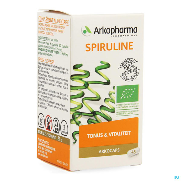 ARKOGELULES SPIRULINE BIO 45 CAPS