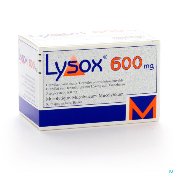 LYSOX 600 MG 30 SACH