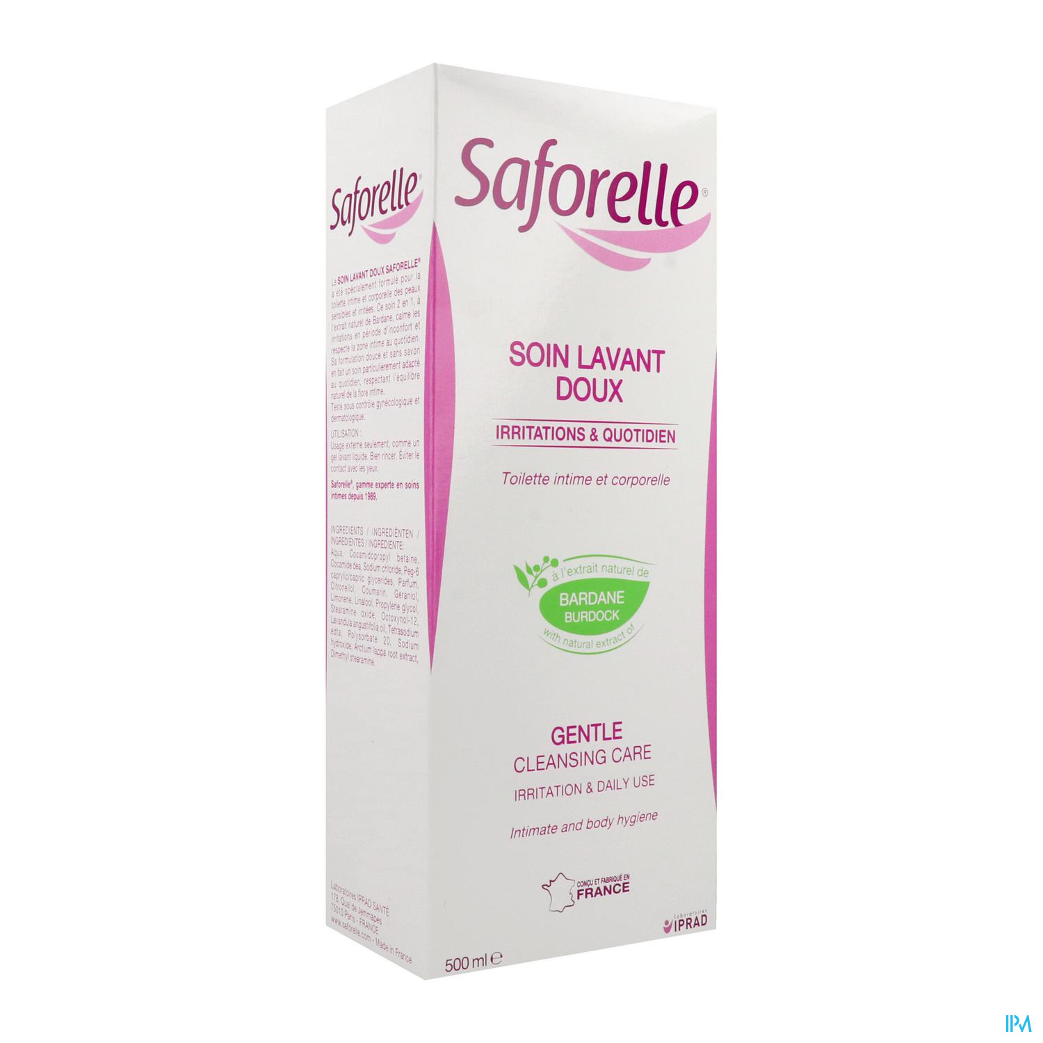 SAFORELLE SOIN LAVANT DOUX TOILETTE INTIME 100 ML - Pharmacie Bab Echifa