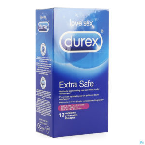 DUREX EXTRA SAFE 12 PRESERVATIFS