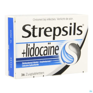 STREPSILS LIDOCAINE 36 PAST