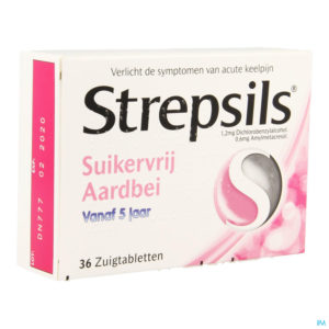 STREPSILS SS SUCRE FRAISE 36 PAST
