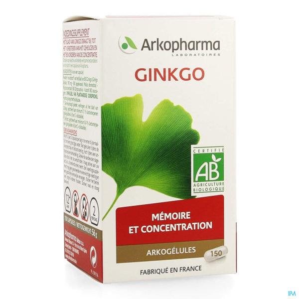 ARKOGELULES GINGKO BIO 150 CAPS