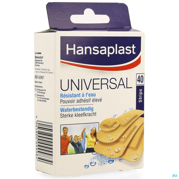 HANSAPLAST MED UNIV 40 STRIPS      45907