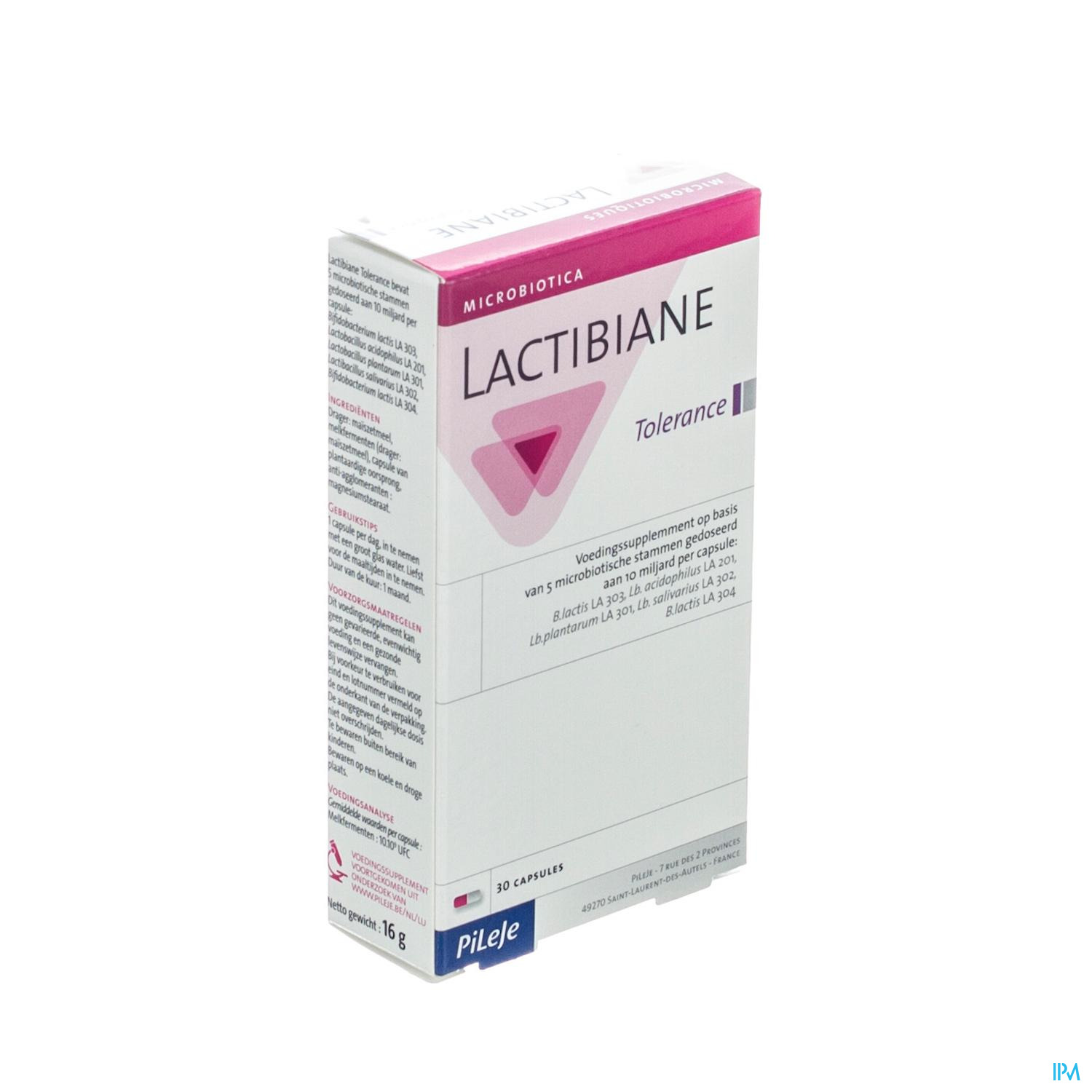 LACTIBIANE TOLERANCE 2,5 G 30 CAPS – Pharmacie Online