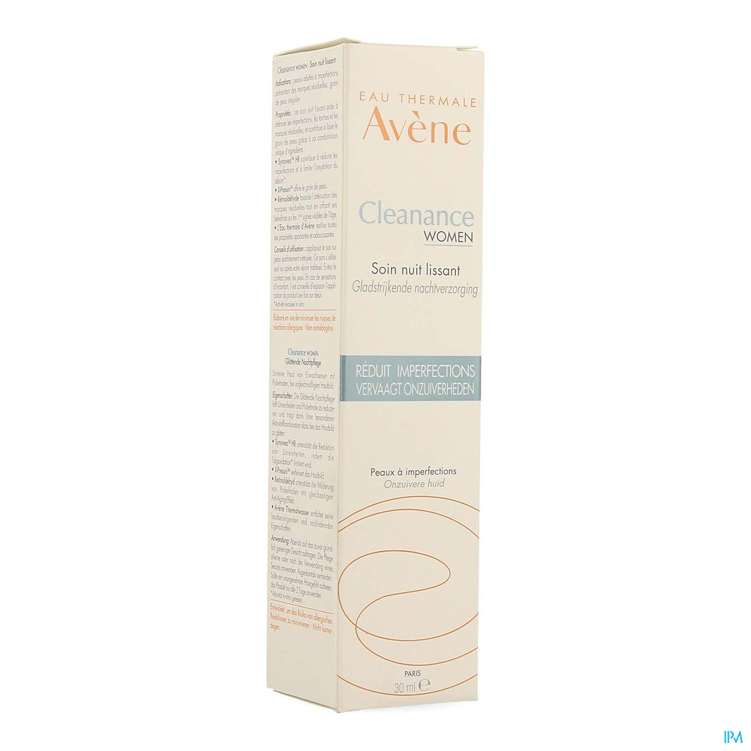 AVENE CLEANANCE WOMEN SOIN NUIT LISS30ML – Pharmacie Online