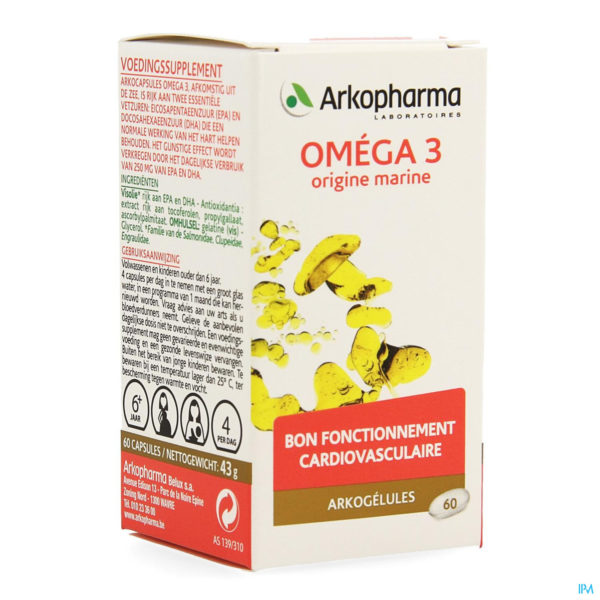 ARKOGELULES OMEGA 3 ORIG MARINE 60 CAPS