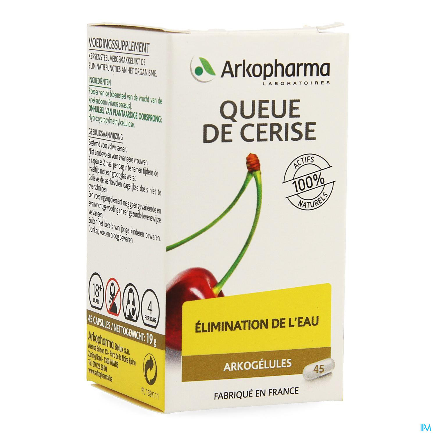 ARKOGELULES QUEUES DE CERISE 45 CAPS – Pharmacie Online