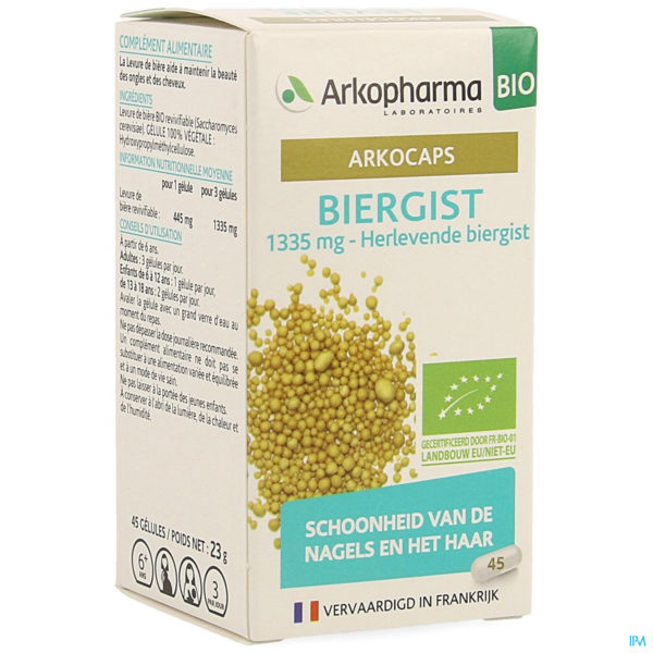 ARKOGELULES LEVURE DE BIERE BIO 45 CAPS
