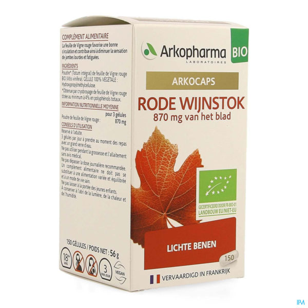 ARKOGELULES VITIVEN VIGN ROUG BIO 150CAP