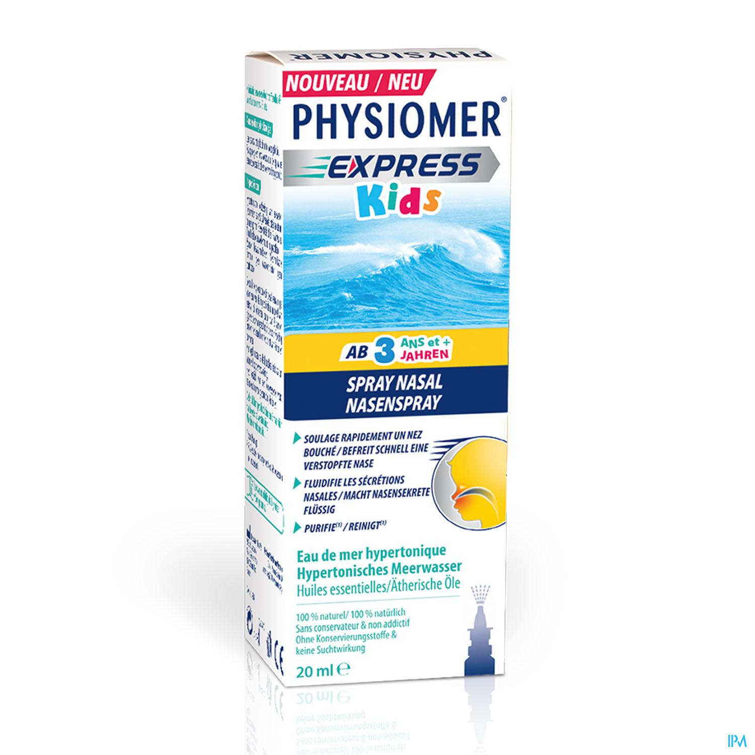 PHYSIOMER EXPRESS KIDS POCKET 20 ML – Pharmacie Online