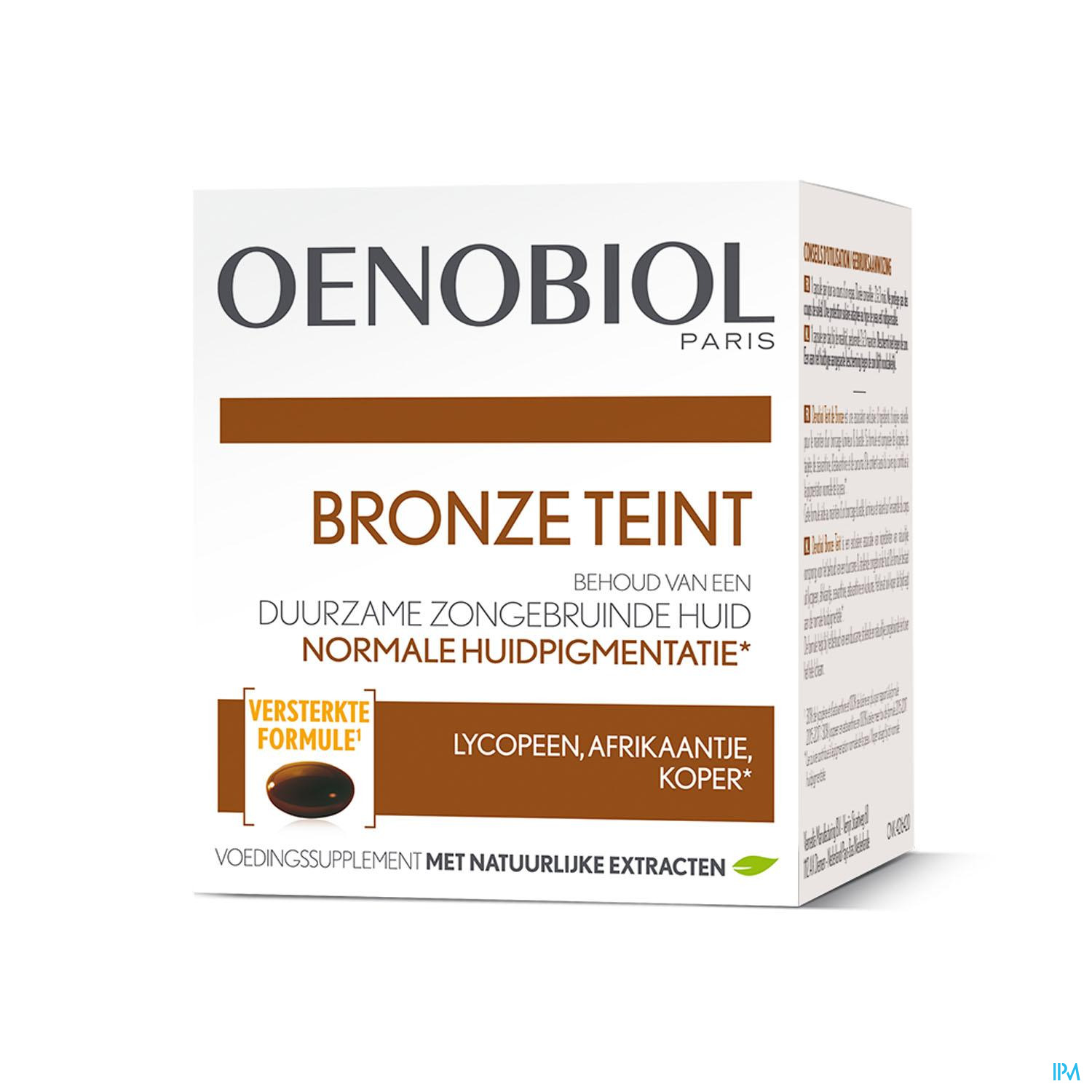 Oenobiol Bronze Teint 30 Caps Pharmacie Online