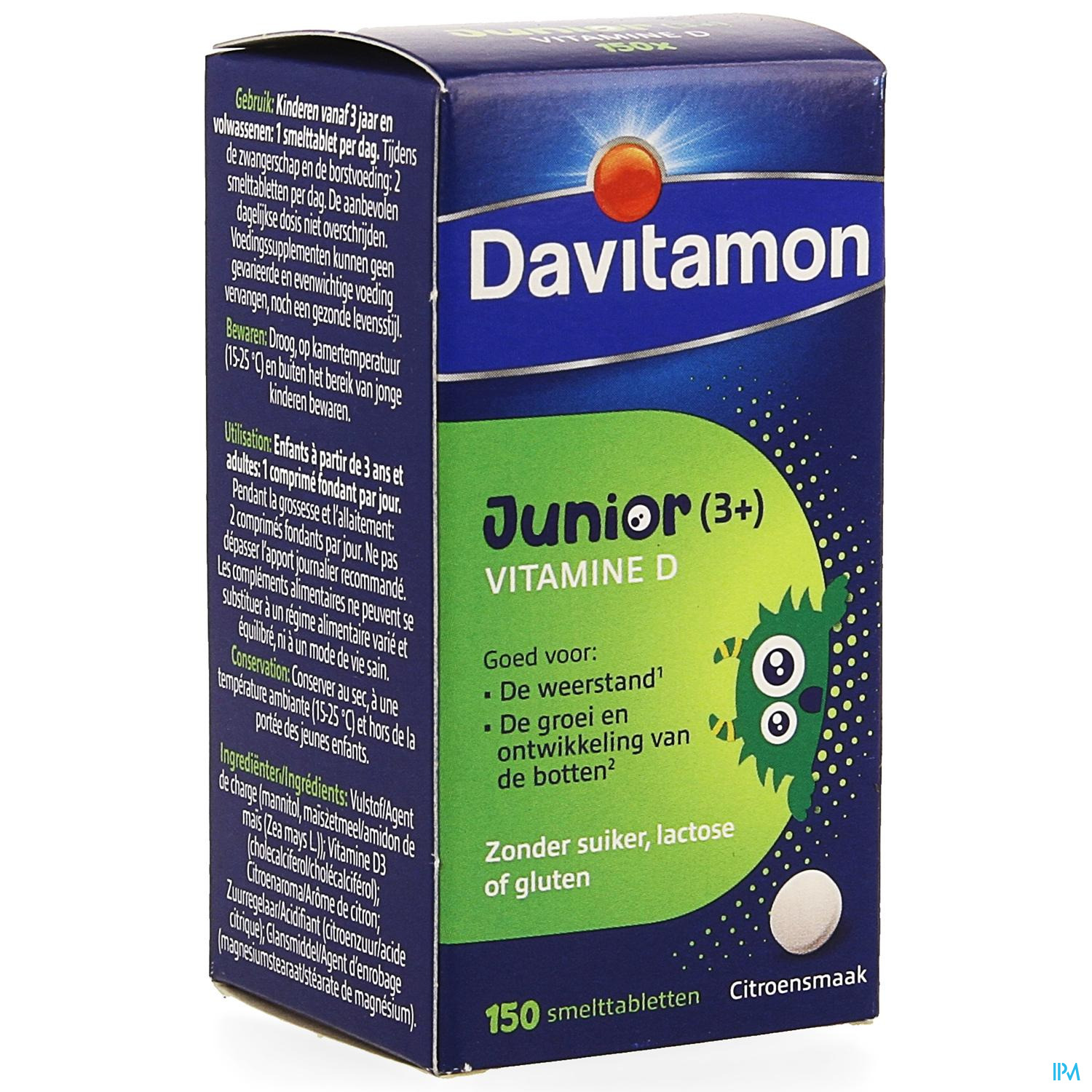 Zij zijn koper verkrachting DAVITAMON JUNIOR VIT D 150TABS BE – Pharmacie Online