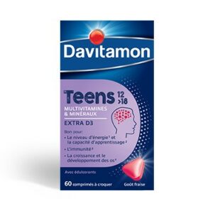 DAVITAMON TEENS FRAISE 60 BE