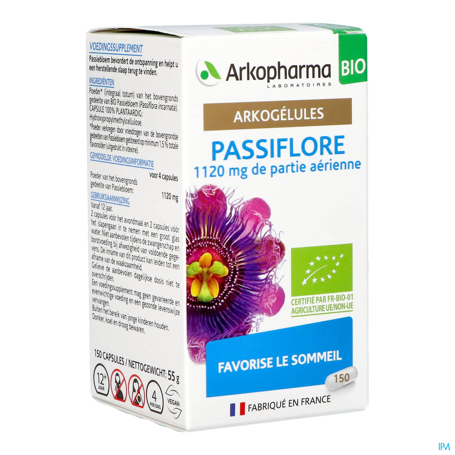 Poudre de Passiflore bio 100% Française