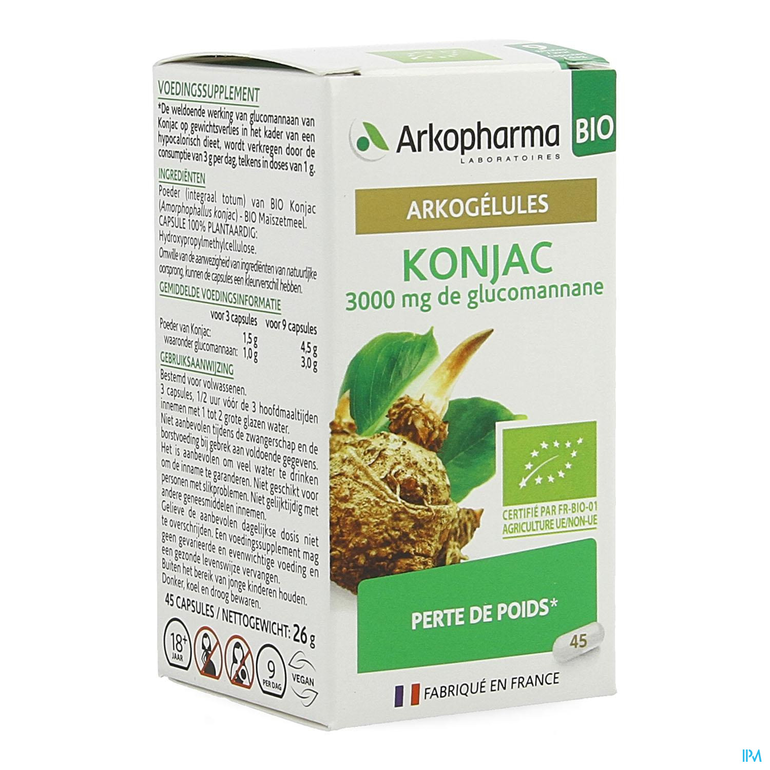 ARKOGELULES KONJAC BIO 45 GEL – Pharmacie Online