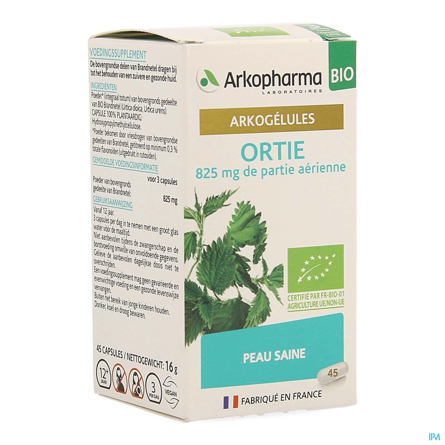 Arkogélules® BIO Ortie – Arkopharma France