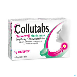 COLLUTABS SS SUCRE 2MG/0,6 MENTHE 36PAST