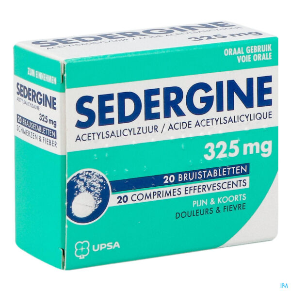 SEDERGINE 325 MG 2*10 CPR EFF