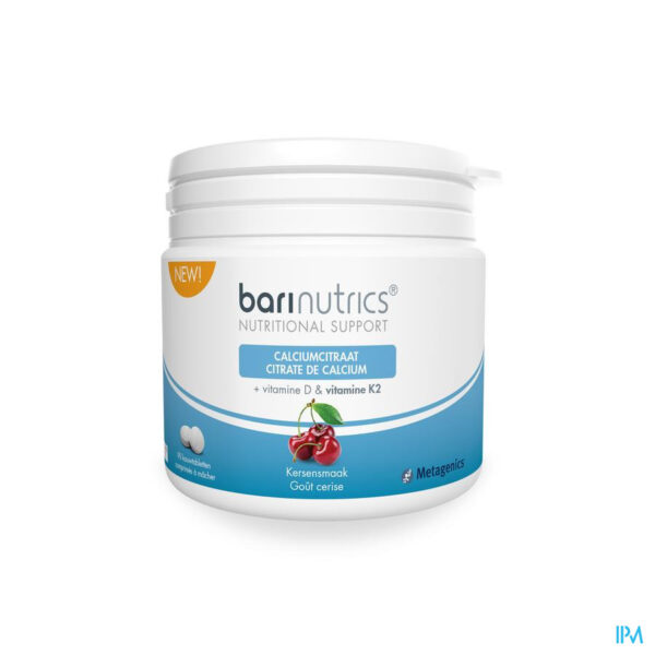 BARINUTRICS CALCIUM + K2 CERISE 90CPR