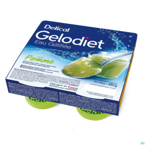 DELICAL GELODIET EAU GEL POMME 4*120 G