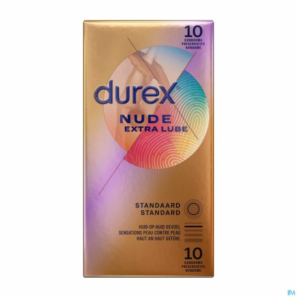 DUREX NUDE EXTRA LUBE X10