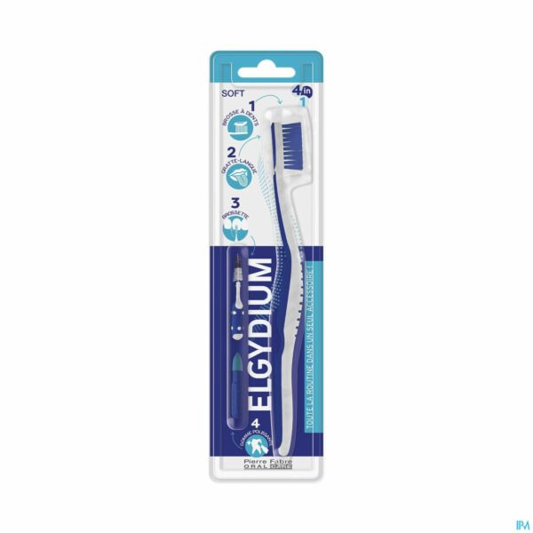 ELGYDIUM BROSSE A DENTS 4 EN 1 SOFT
