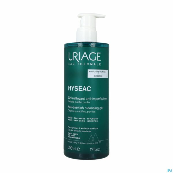 URIAGE HYSEAC GEL NETTOYANT 500 ML NF