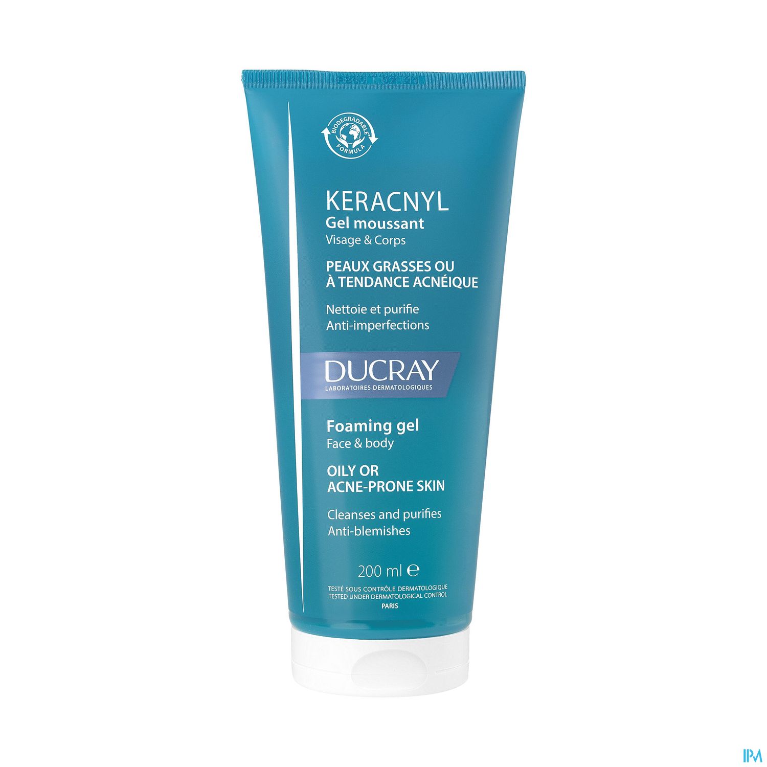 DUCRAY KERACNYL GEL MOUSSANT 200 ML NF