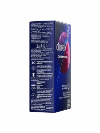 DUREX ORGASM INTENSE 10 PRESERVATIFS