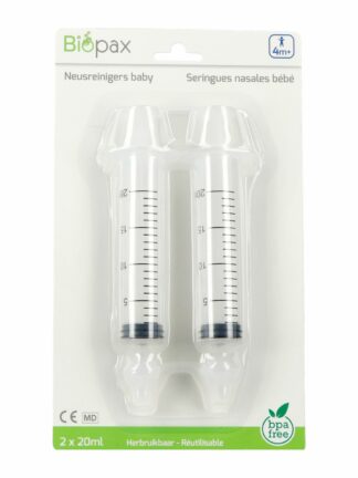 BIOPAX SERINGUE NASALE BEBE 4M+ 2X20ML