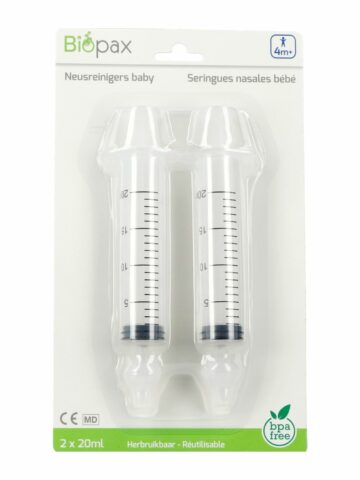 BIOPAX SERINGUE NASALE BEBE 4M+ 2X20ML