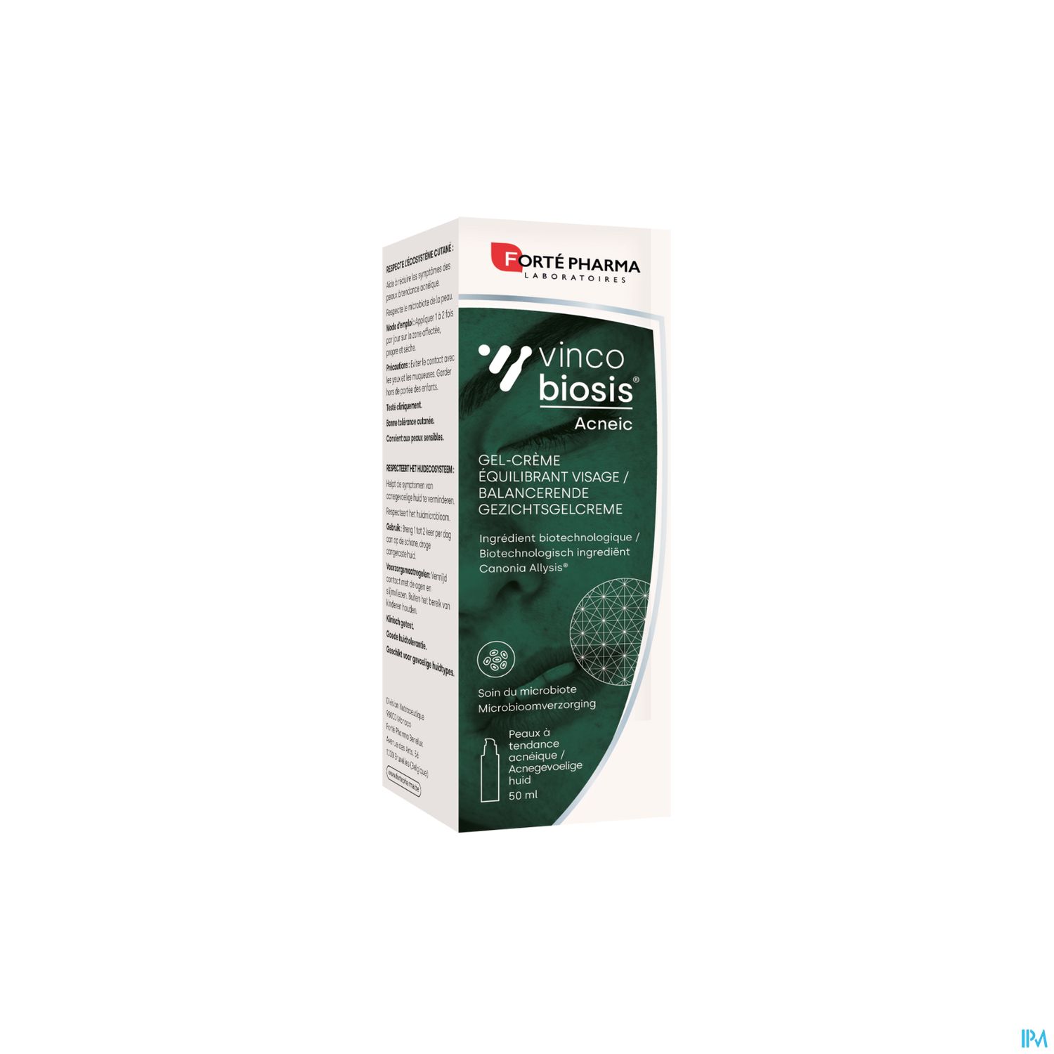 VINCOBIOSIS ACNEIC GEL CR VISAGE 50ML