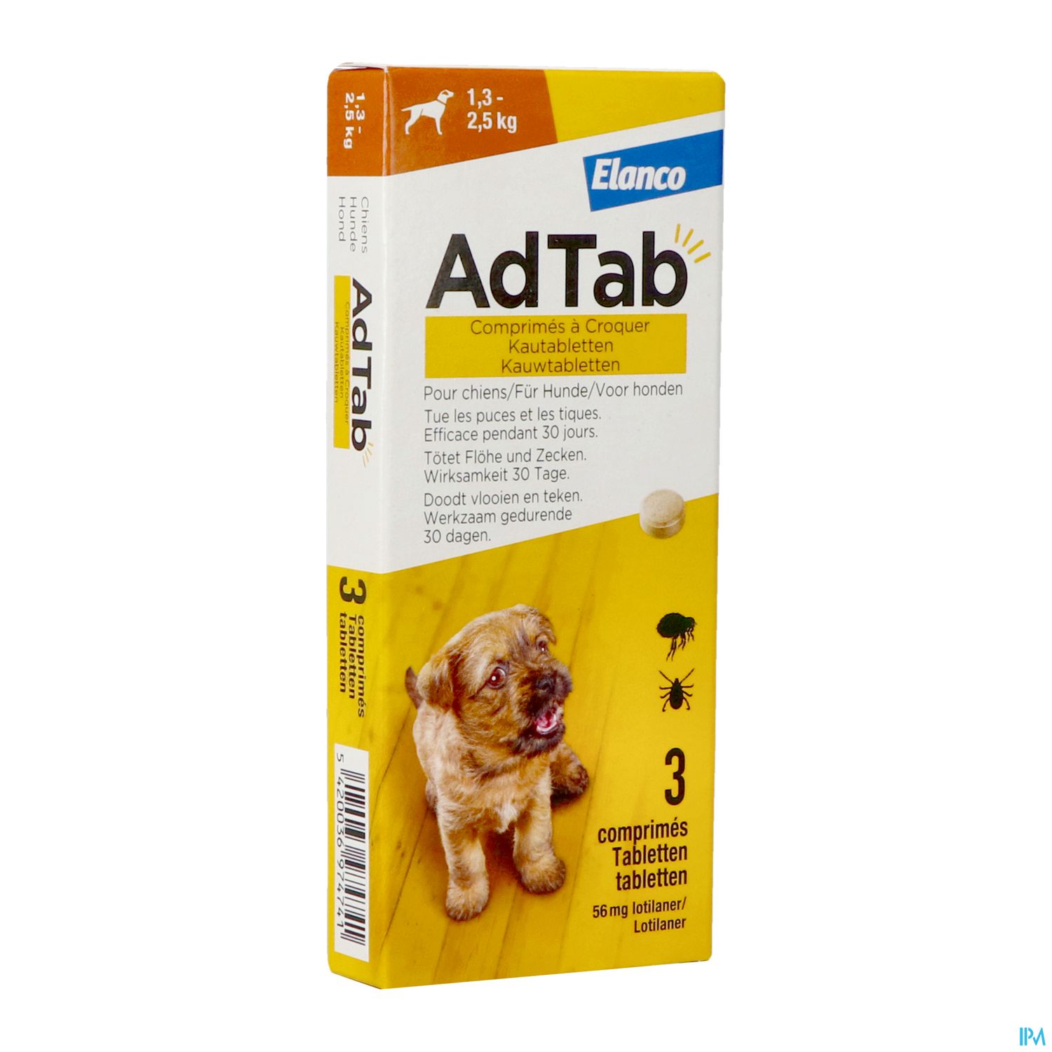 ADTAB 56MG CHIEN 3CPR A CROQ VET
