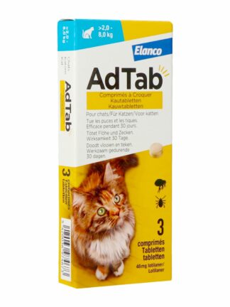 ADTAB 48MG CHAT 3CPR A CROQ VET