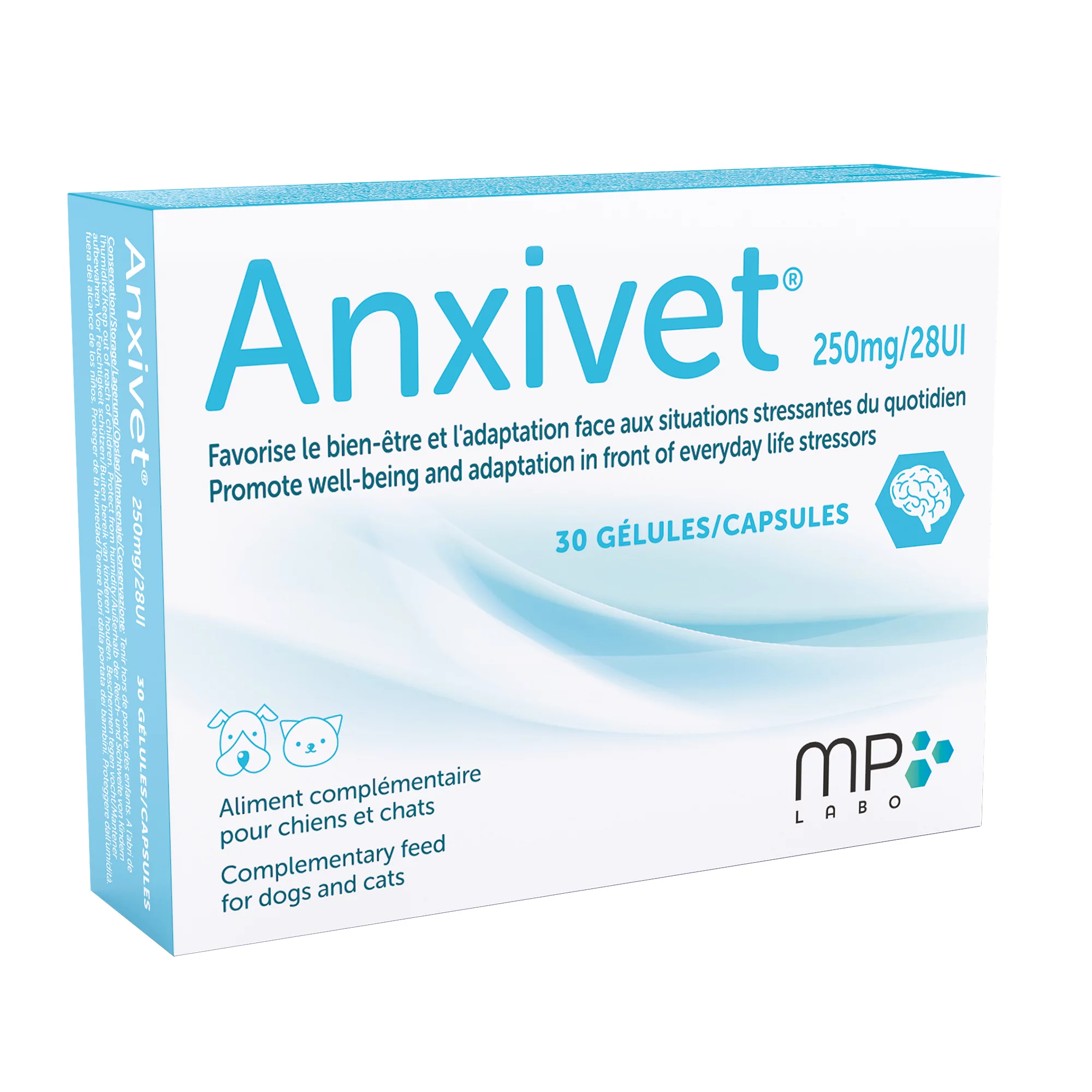 ANXIVET 250 MG 28UI VET